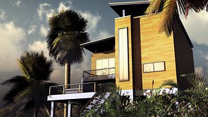 beach house 3d model