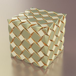 3D mosaic cube model