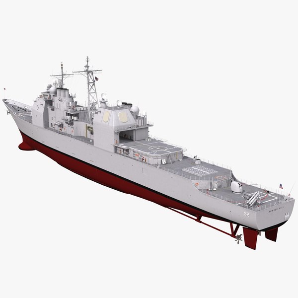 uss monterey cg-61 modeled 3ds