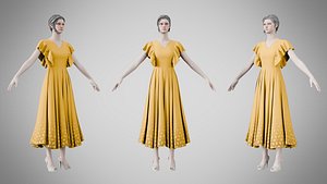3D Dress 45 Amber