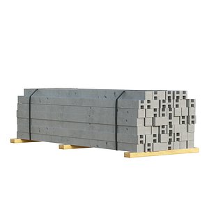 Stacked Concrete Slabs 3D model