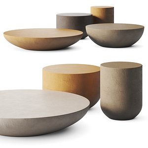 3D Gervasoni Heiko Coffee Tables