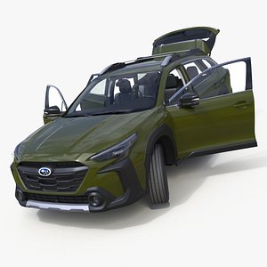 Subaru Outback 2025 Green Rigged