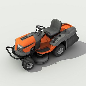 Riding Lawn Mower - Low poly