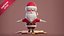 Santa Claus stylized cartoon 3D model 3D model