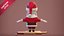 Santa Claus stylized cartoon 3D model 3D model