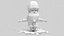 Santa Claus stylized cartoon 3D model 3D model