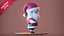 Santa Claus stylized cartoon 3D model 3D model