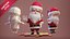Santa Claus stylized cartoon 3D model 3D model