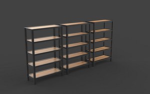 3D model shelving 3D model