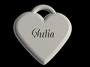 3ds max heart necklace