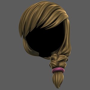 3D model 3D Hair style for girl V108