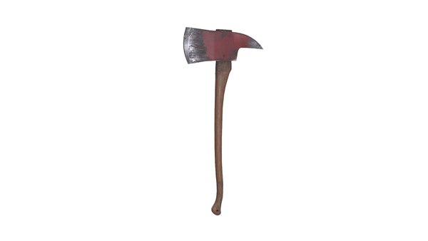 3D Old Fire Axe Low-poly PBR Free model