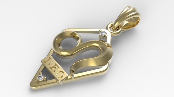 3D stl pendant leo