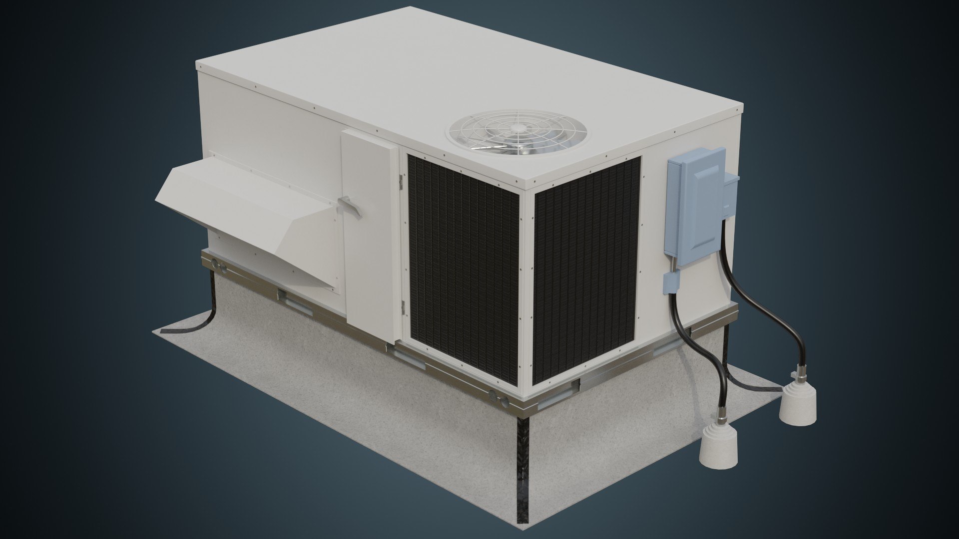 Rooftop AC Unit 6A 3D Model TurboSquid 2018432