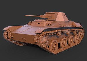 Light tank T-60 Clean 3D model