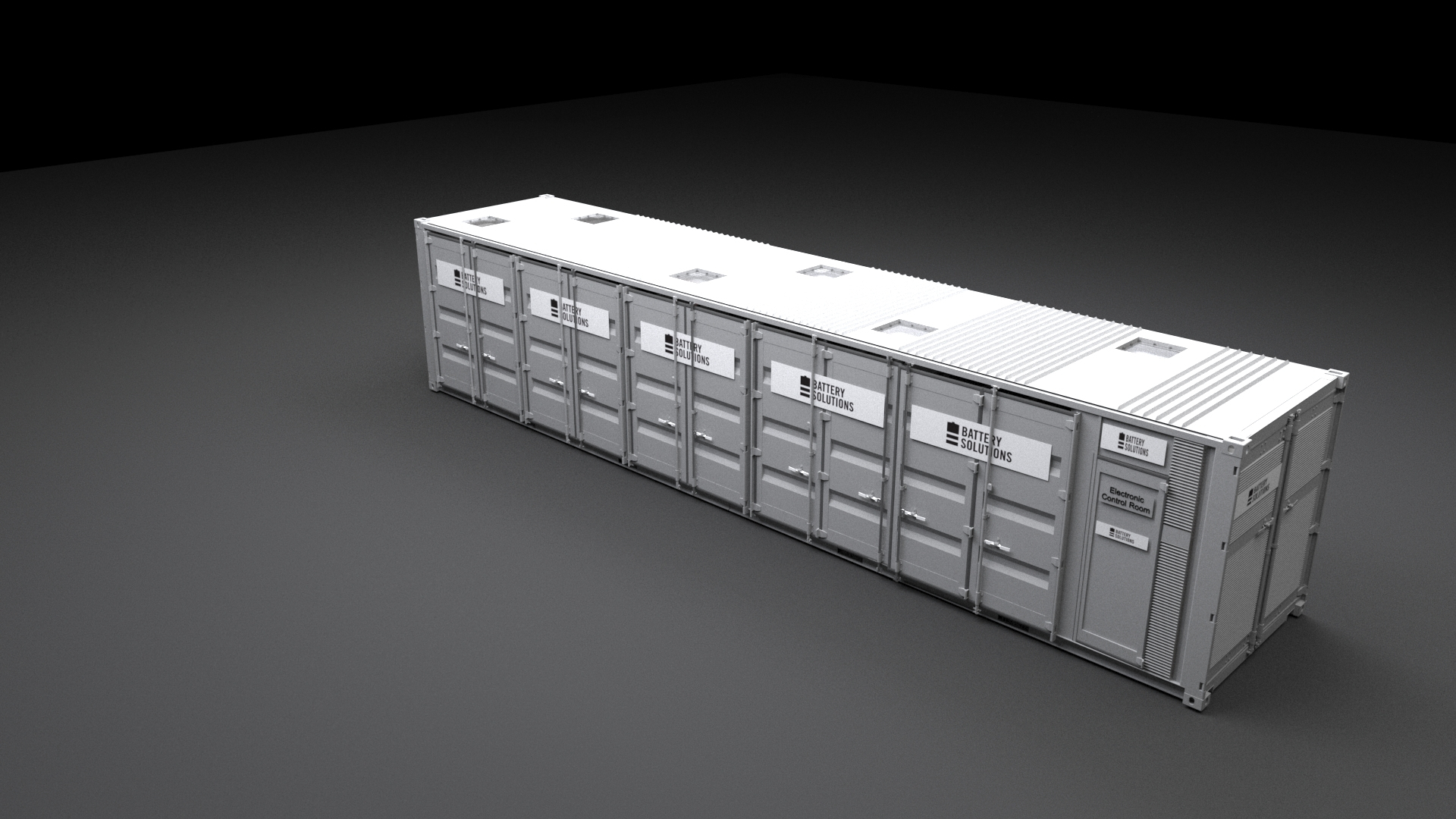 3D Model Battery Energy Storage System Container BESS - TurboSquid 2069041