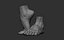 Male foot poses