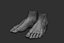 Male foot poses