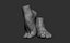 Male foot poses