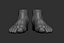 Male foot poses