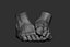 Male foot poses