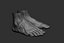 Male foot poses