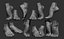 Male foot poses