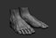 Male foot poses