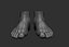 Male foot poses