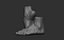 Male foot poses