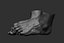 Male foot poses