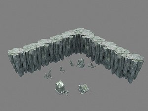rocks hill stone 3D model
