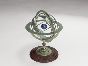 decorative nautical compass 3d model