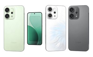 3D OPPO Reno14 All Colors Low Poly model