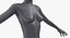 Maniquí gris oscuro, pose en T