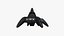 Alien Spaceship UFO G10 Full Black - Sci Fi Spacecraft Design