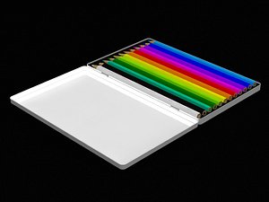 colour pencils 3d max