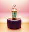 Concepto botella de vidrio de perfume modelo 3d