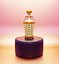 Concepto botella de vidrio de perfume modelo 3d