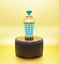 Concepto botella de vidrio de perfume modelo 3d