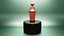 Concepto botella de vidrio de perfume modelo 3d