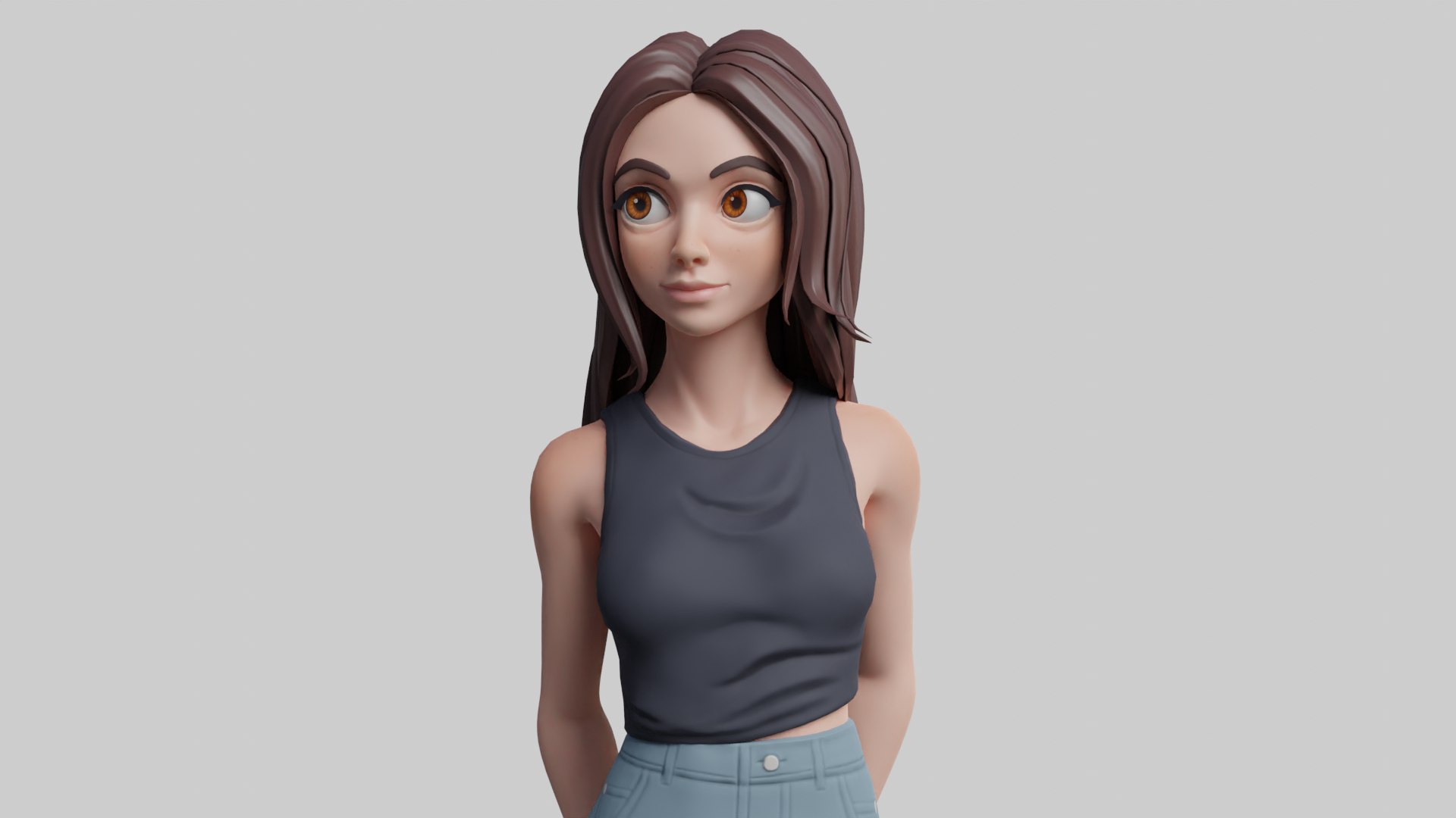 3D Stylized Girl - TurboSquid 2254082