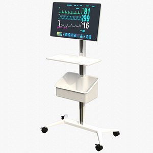 Electrocardiograph Machine 1 Basic 3D model
