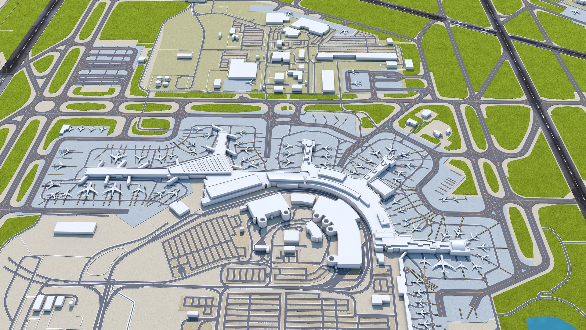 Calgary International Airport 3D Model - TurboSquid 2016180