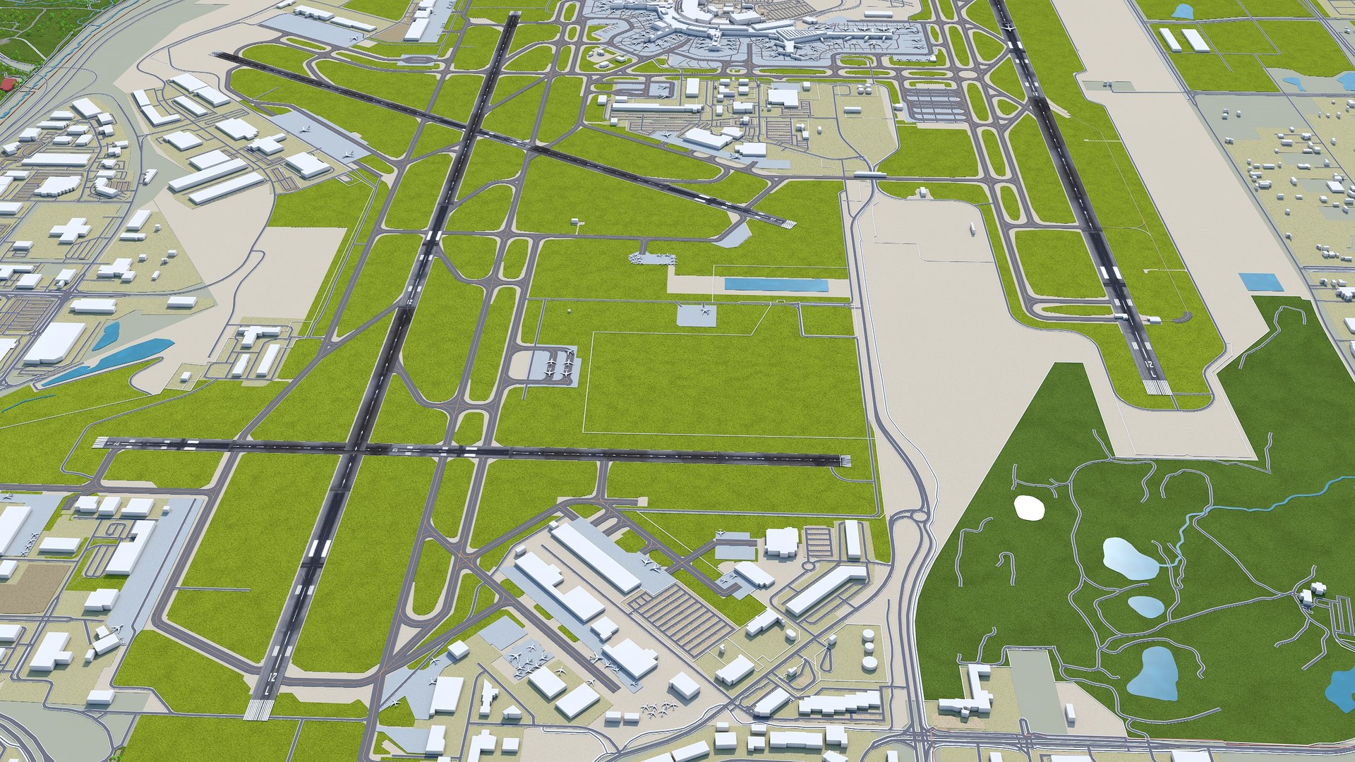 Calgary International Airport 3D Model - TurboSquid 2016180