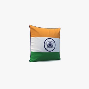 India Flag Pillow model