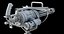 M134 Minigun PBR Unity UE Arnold Texturas de rayos V incluidas