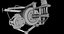 M134 Minigun PBR Unity UE Arnold Texturas de rayos V incluidas