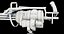 M134 Minigun PBR Unity UE Arnold Texturas de rayos V incluidas